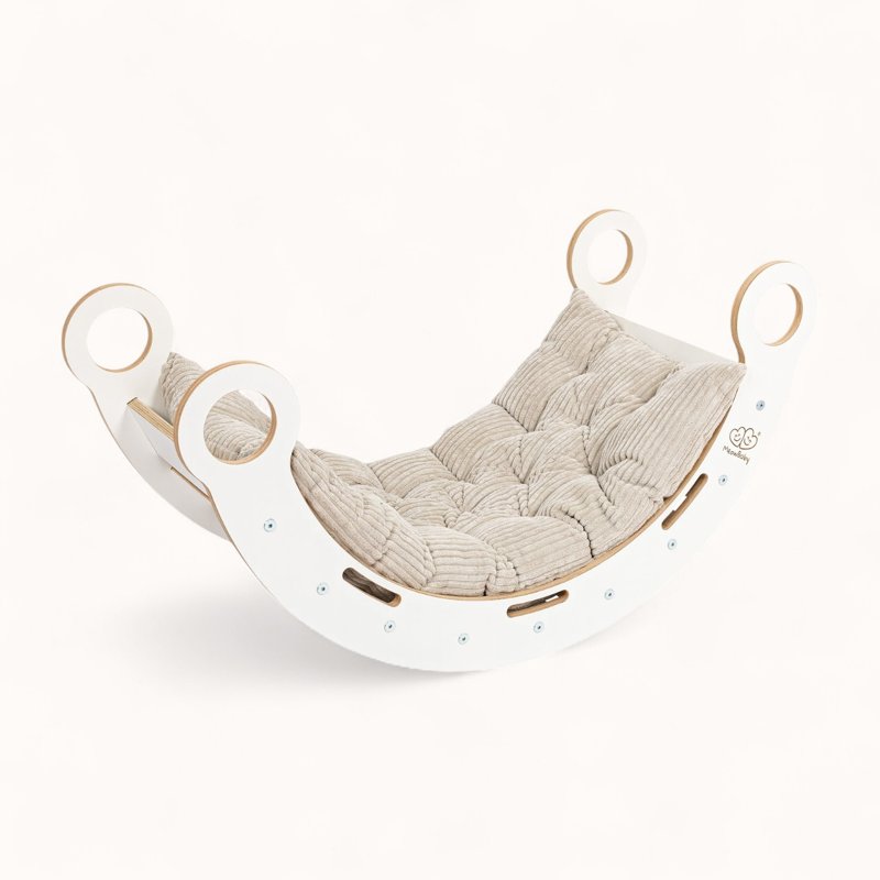 Arche Blanche Montessori Bébé Coussin Beige