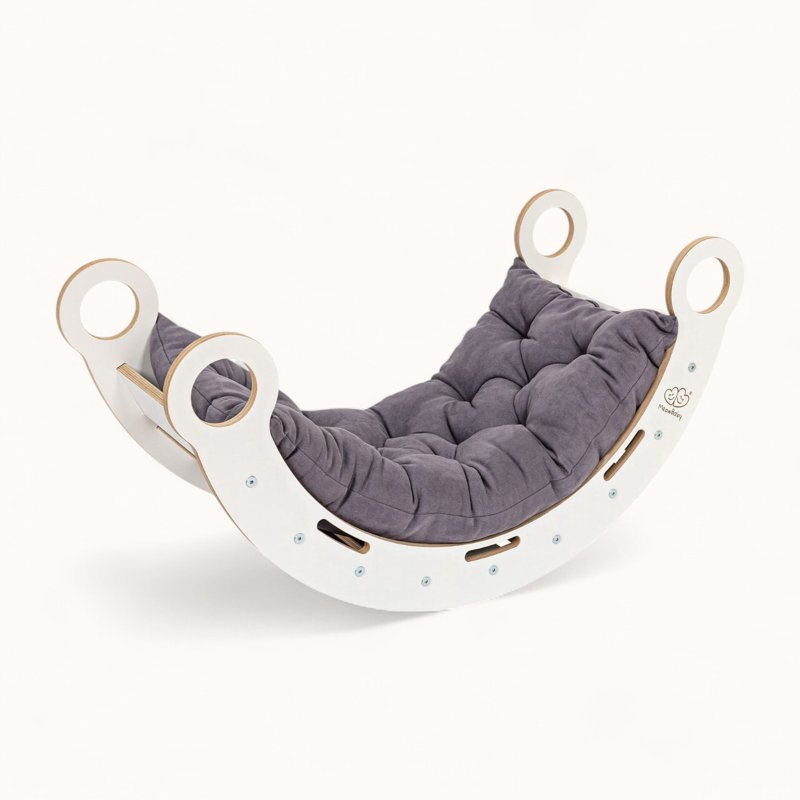 Arche d'Activité Blanche Montessori Coussin Grise