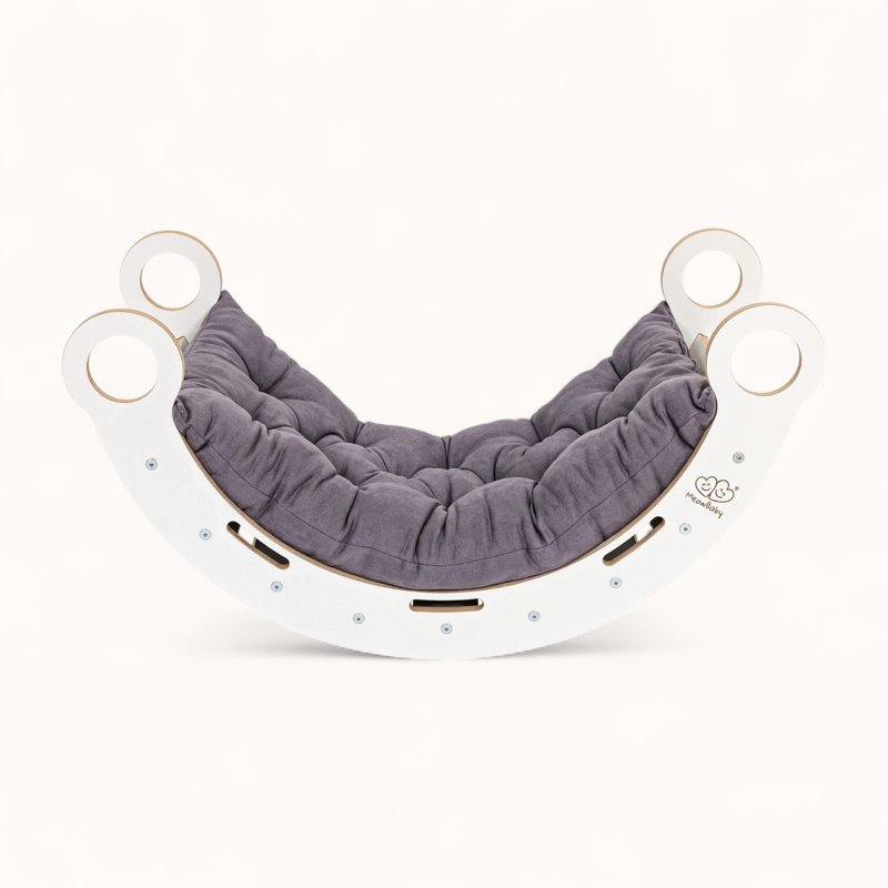 Arche d'Activité Blanche Montessori Coussin Grise