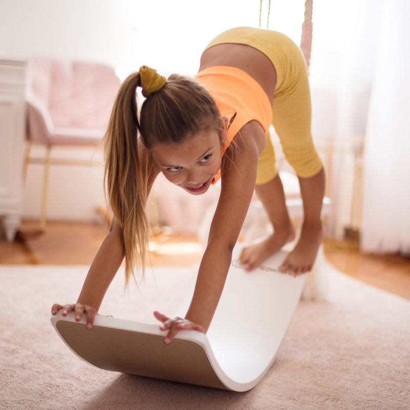 Balance Board Bois Feutrine Grise