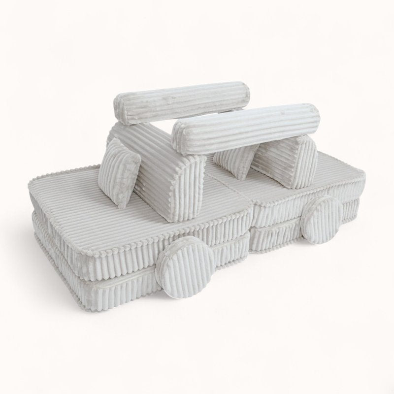 Canapé Cabane pour Enfant blanc crème