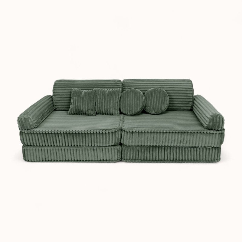 Canapé Cabane pour Enfant vert sauge