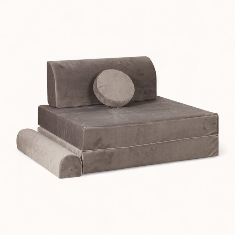 Canapé Chauffeuse pour Enfant taupe