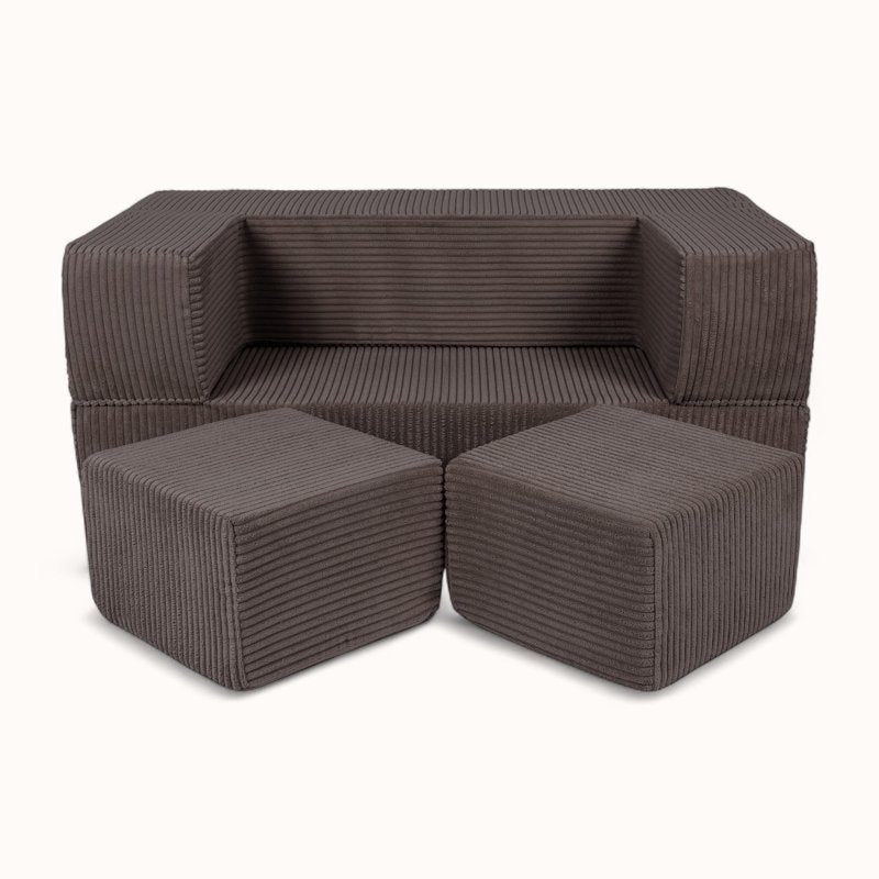Canapé de Sol pour Enfant marron