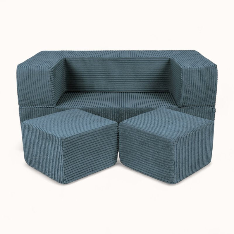 Canapé de Sol pour Enfant bleu