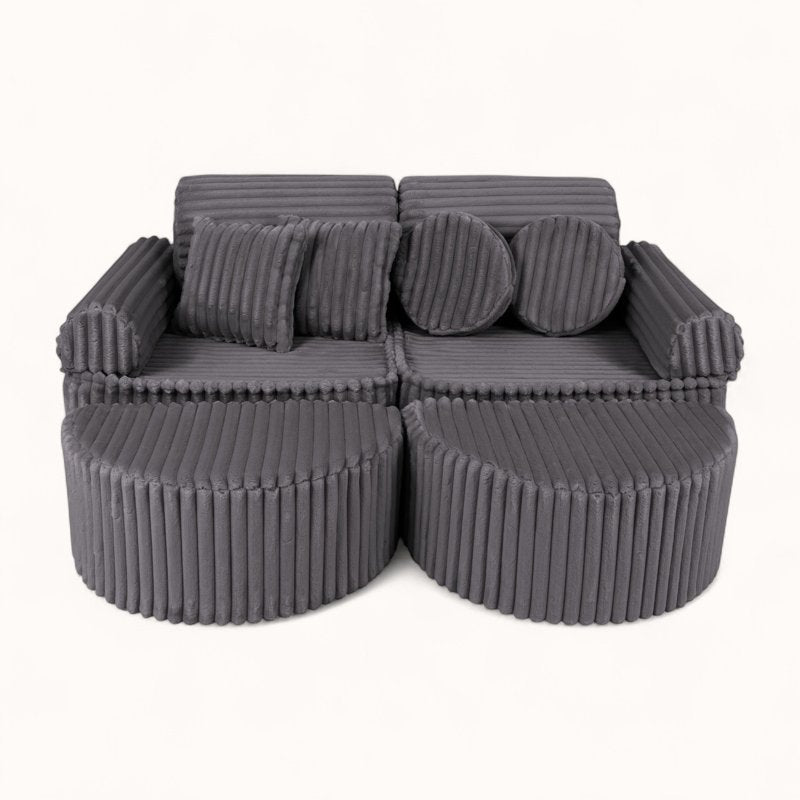 Canapé Double pour Enfant gris anthracite