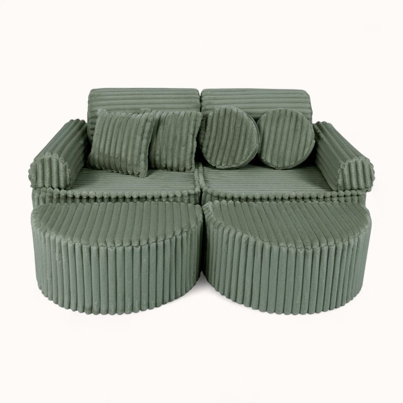 Canapé Double pour Enfant vert sauge