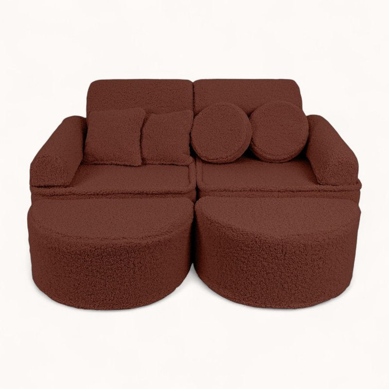 Canapé Multipostions pour Enfant terracotta
