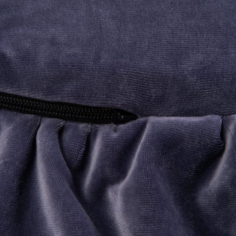 coussin de motricité bébé velours bleu