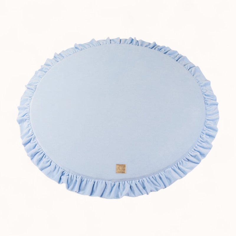 Coussin de Motricité Bébé Velours Bleu Ciel