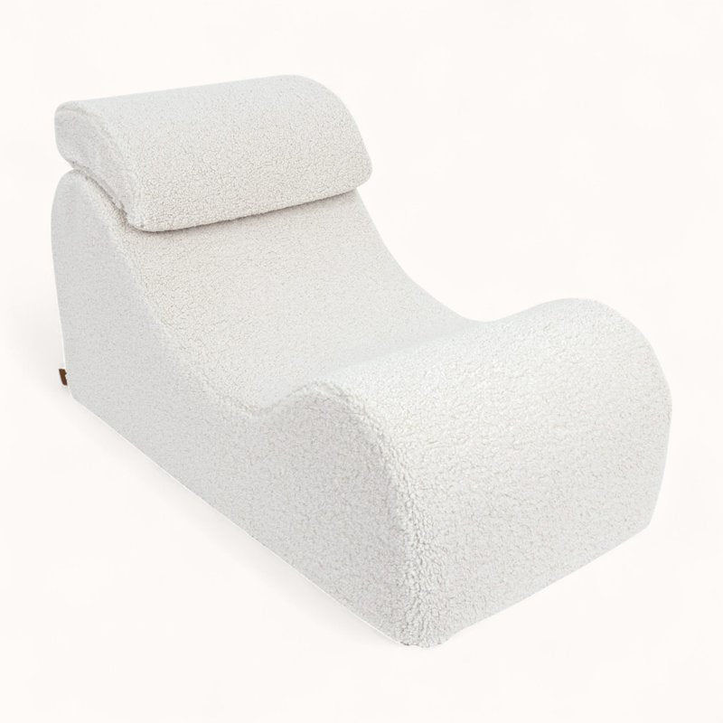 Fauteuil pour Enfant en Tissu Bouclette beige