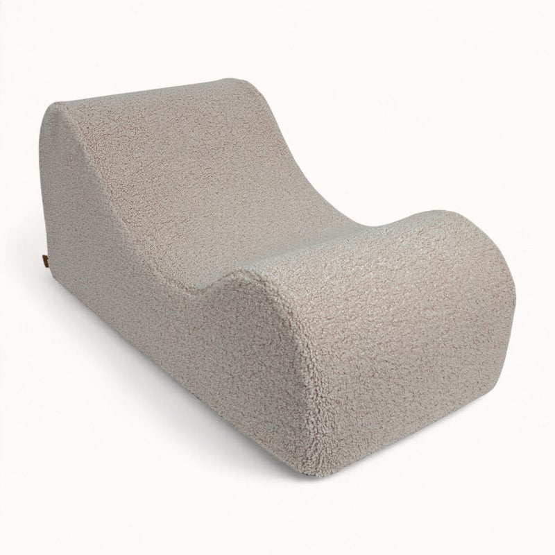 Fauteuil pour Enfant en Tissu Bouclette greige