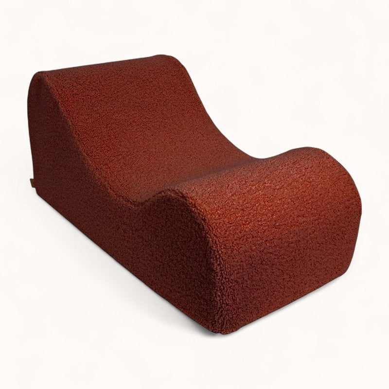 Fauteuil pour Enfant en Tissu Bouclette terracotta