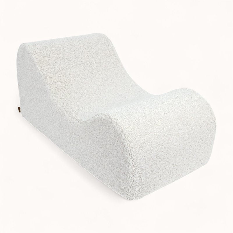 Fauteuil pour Enfant en Tissu Bouclette beige