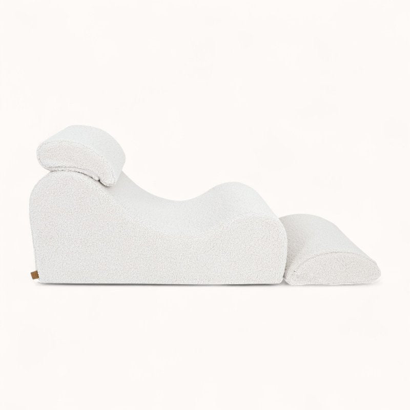 Fauteuil pour Enfant en Tissu Bouclette beige