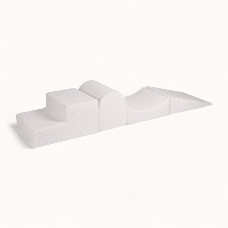 parcours de motricité enfant 6 ans tissu bouclette blanc