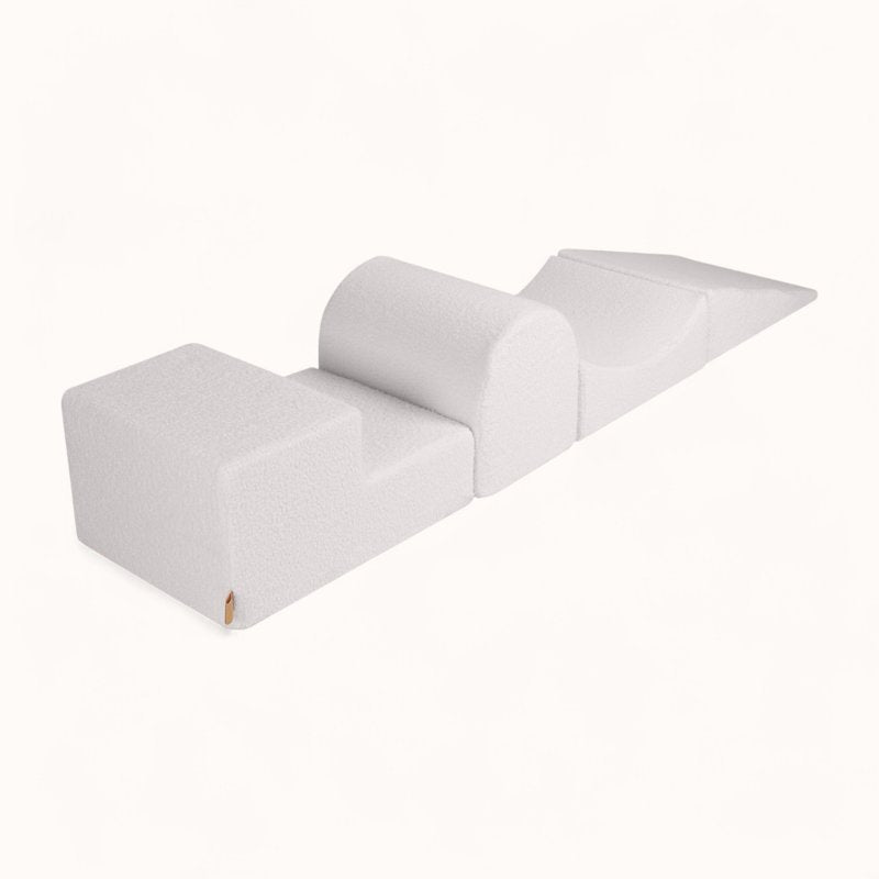 parcours de motricité enfant 6 ans tissu bouclette blanc