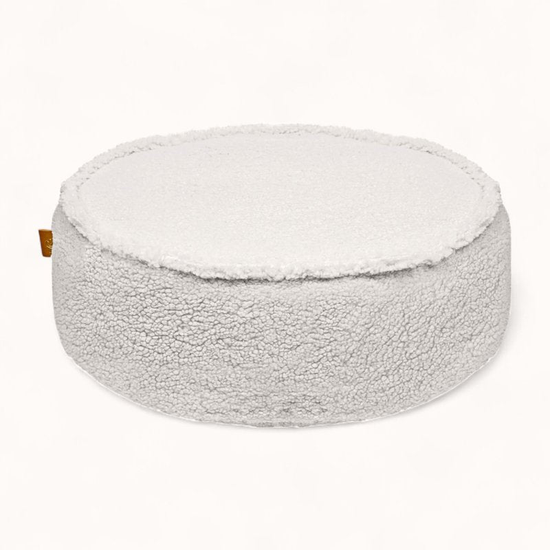 Pouf Chambre de Bébé en Tissu Bouclette beige