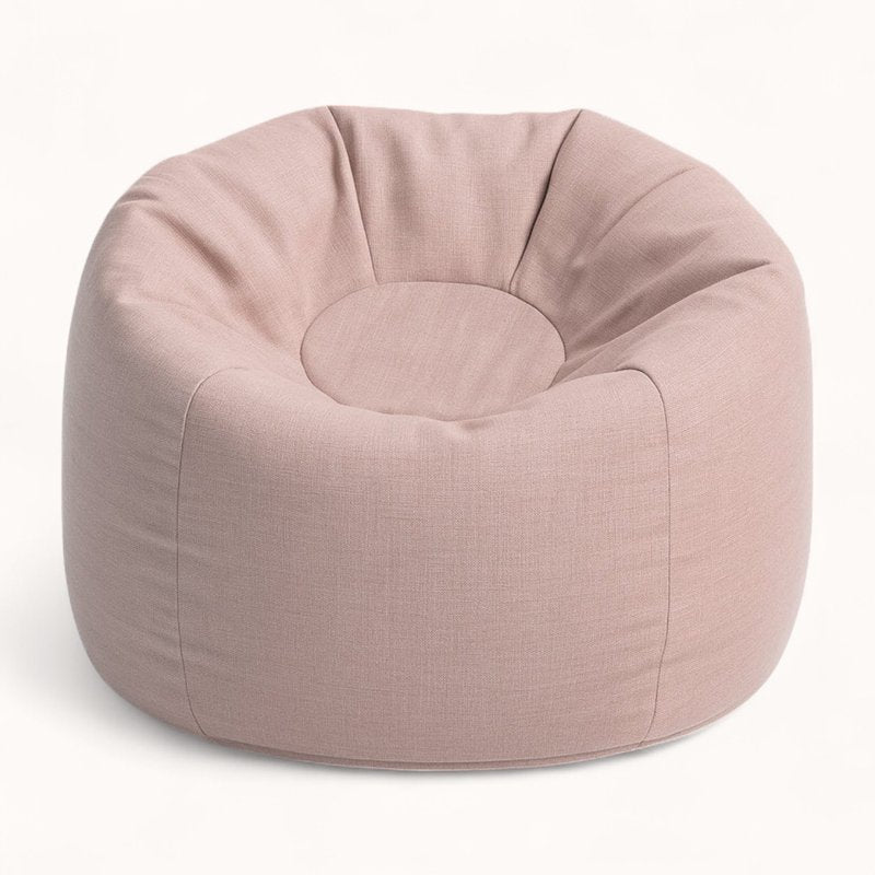 Pouf de Salon pour Enfant en Tissu Technique rose