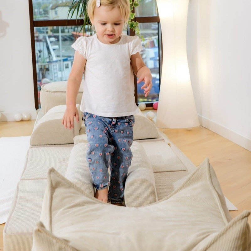 Pouf Enfant 2 ans en Velours Côtelé