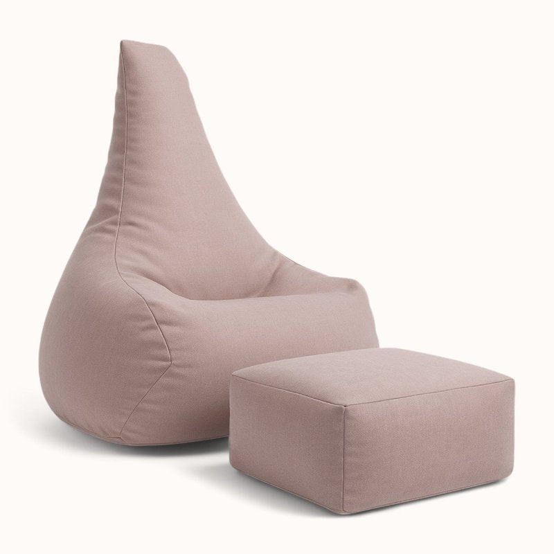 Pouf Modulable pour Enfant en Tissu Technique rose