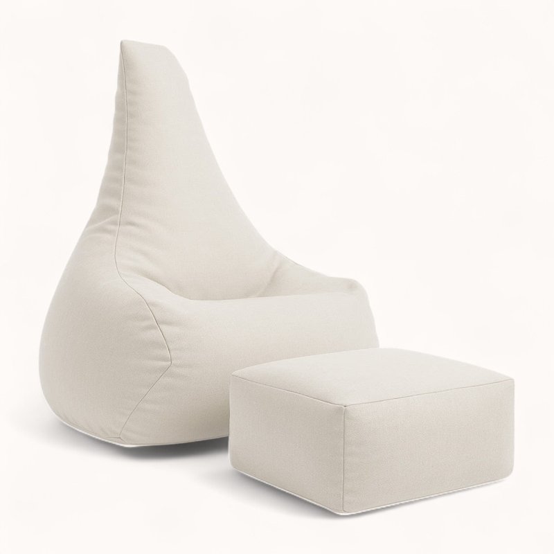 Pouf Modulable pour Enfant en Tissu Technique beige