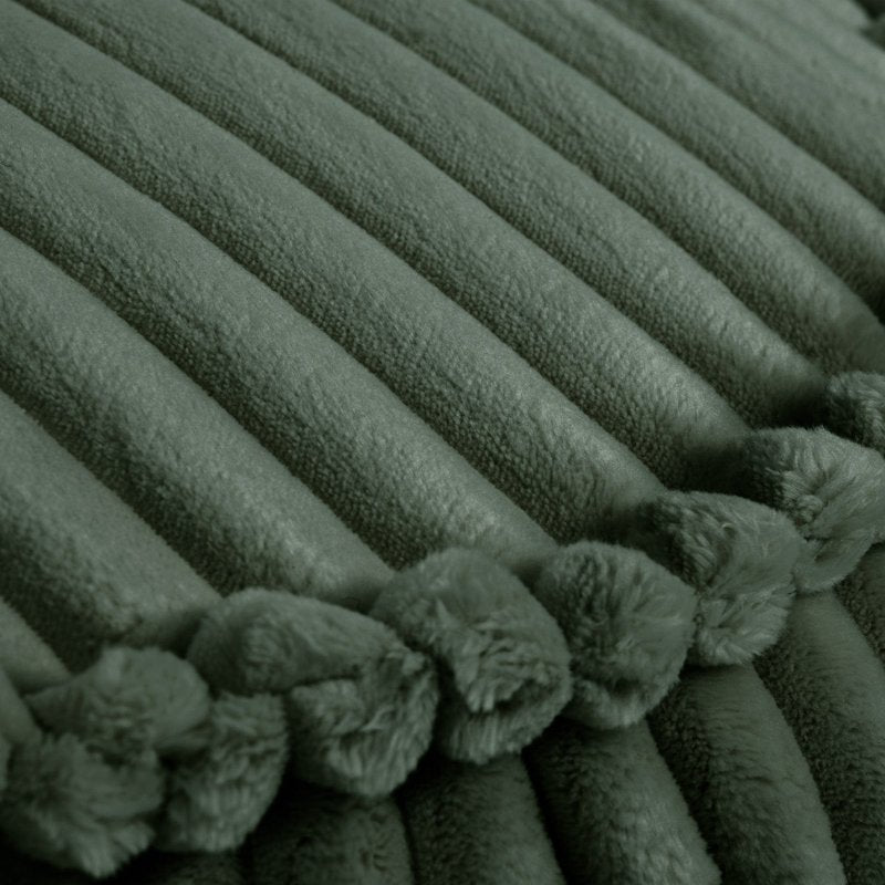 Pouf Peluche pour Enfant en Velours Boudoir vert sauge
