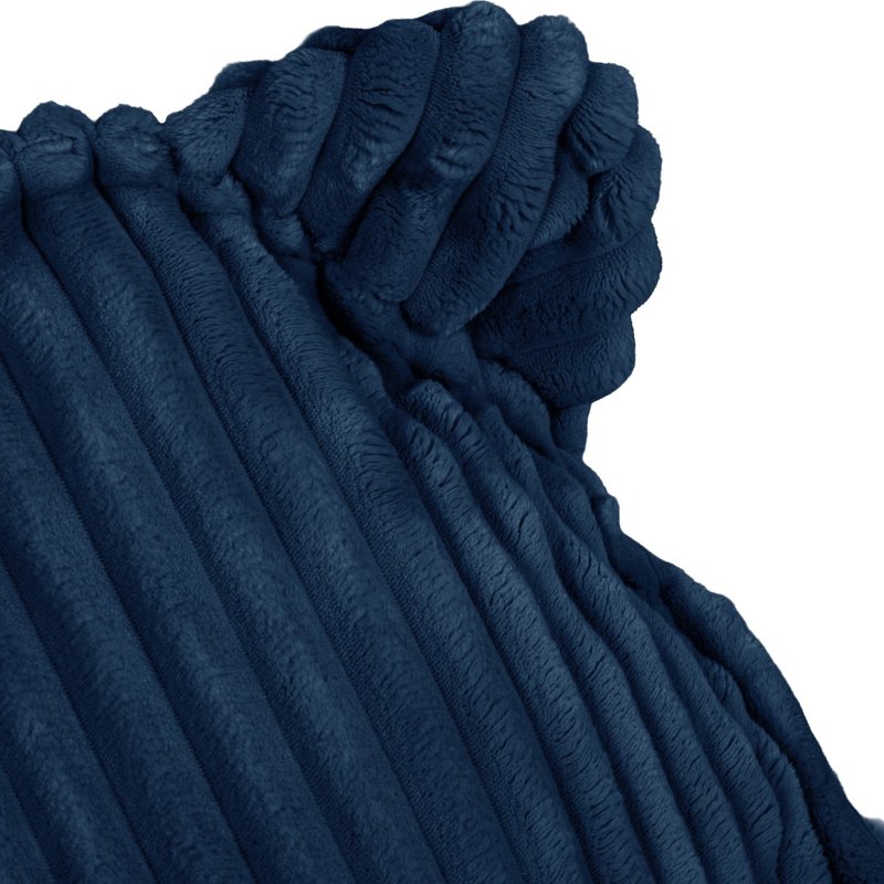 Pouf Peluche pour Enfant en Velours Boudoir bleu nuit