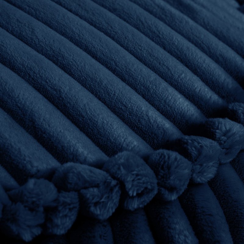 Pouf Peluche pour Enfant en Velours Boudoir bleu nuit