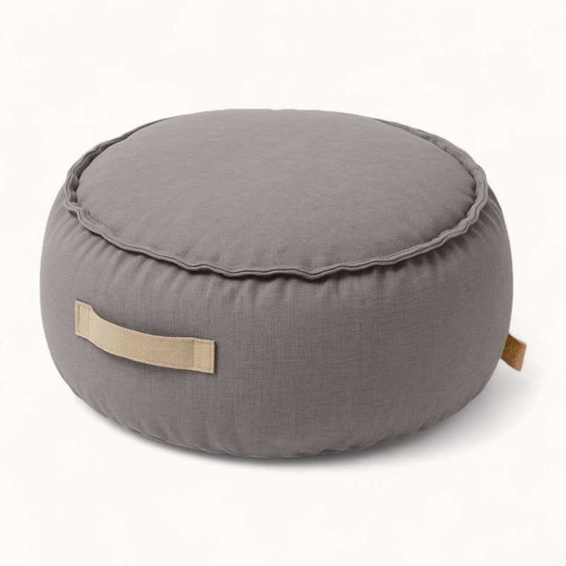 Pouf pour Enfant Déhoussable en Tissu Technique marron