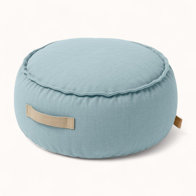 Pouf pour Enfant Déhoussable en Tissu Technique bleu