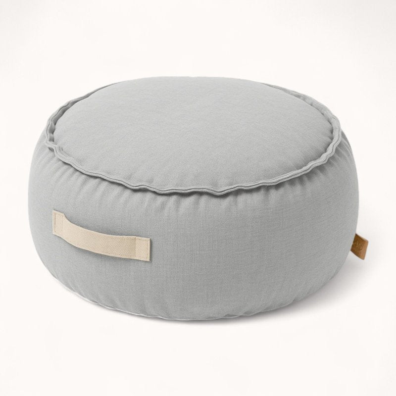 Pouf pour Enfant Déhoussable en Tissu Technique gris