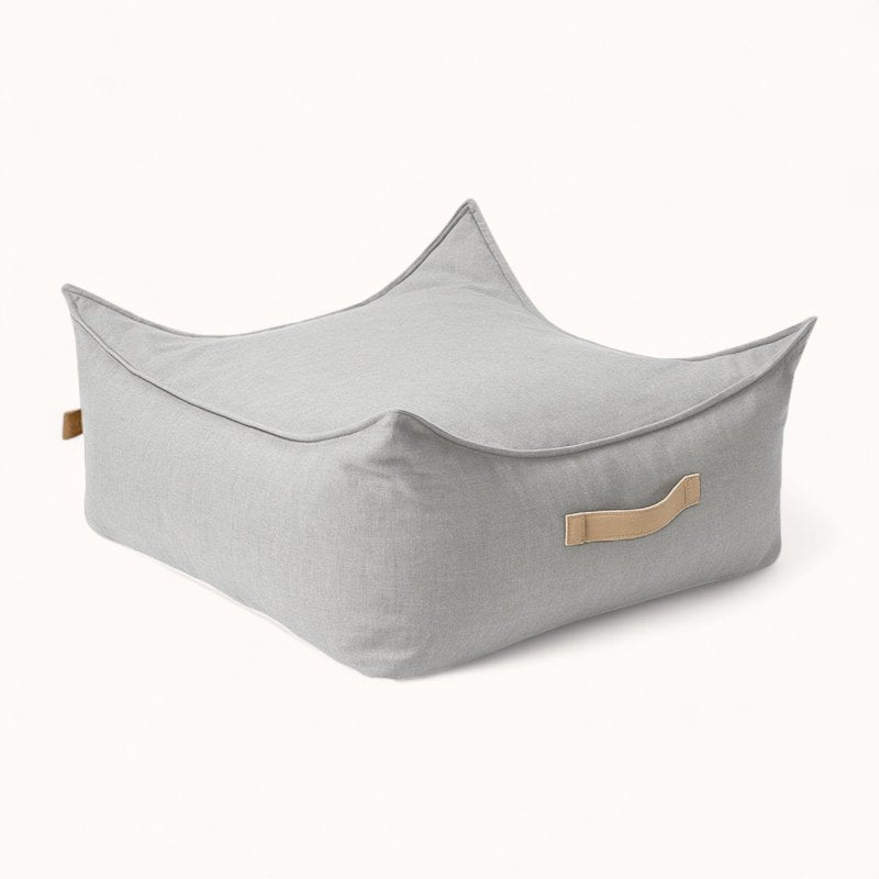 Siège Pouf pour Enfant en Tissu Technique gris
