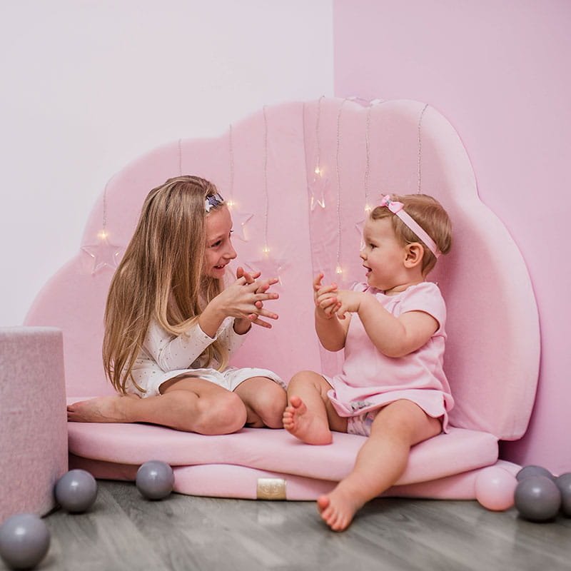 Tapis de Sol Bébé Epais Velours Rose