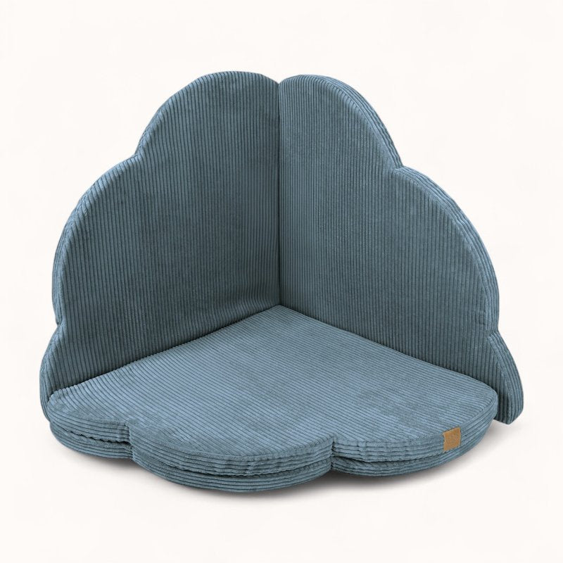 Tapis d'Eveil Bébé Pliable Nuage Bleu