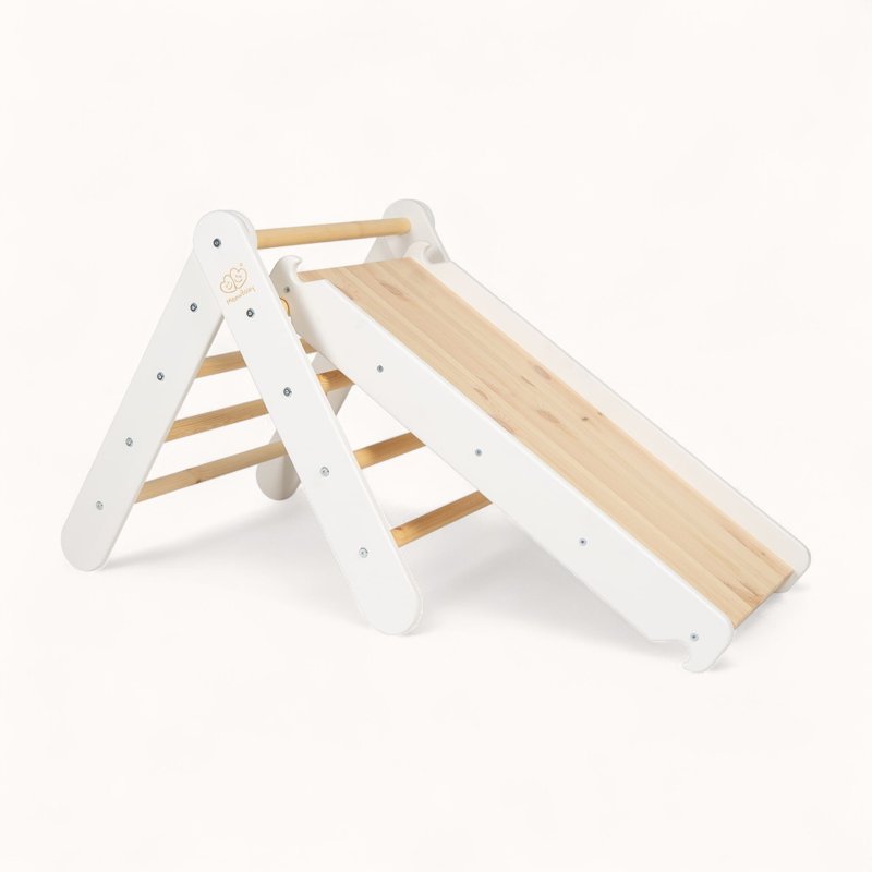 Triangle de Pikler Toboggan Blanc