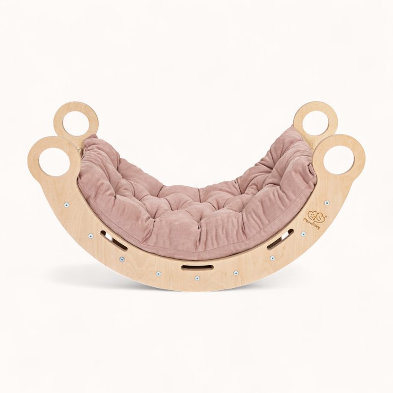 Arche d'Escalade Bébé Montessori Coussin Rose