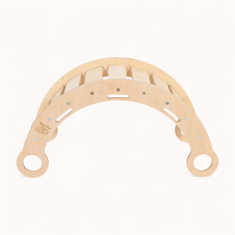 Arche d'Escalade Montessori avec Rampe Beige