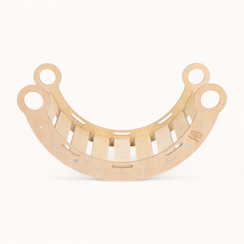 Arche d'Escalade Montessori avec Rampe Beige