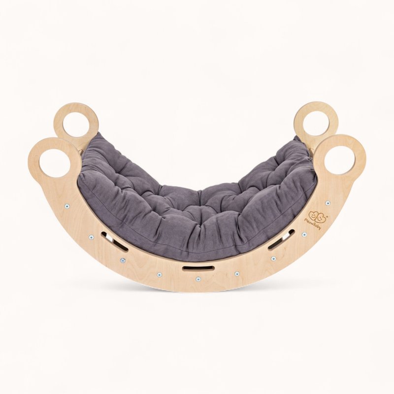 Arche d'Escalade Montessori avec Rampe Grise Multifonction