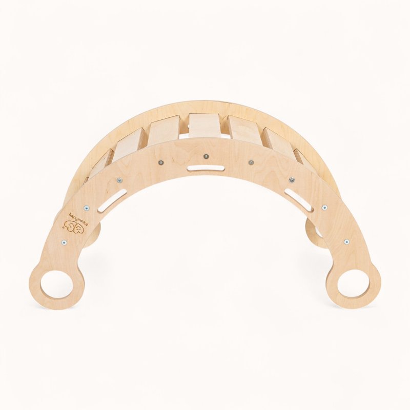 Arche d'Escalade Montessori avec Rampe Grise Multifonction