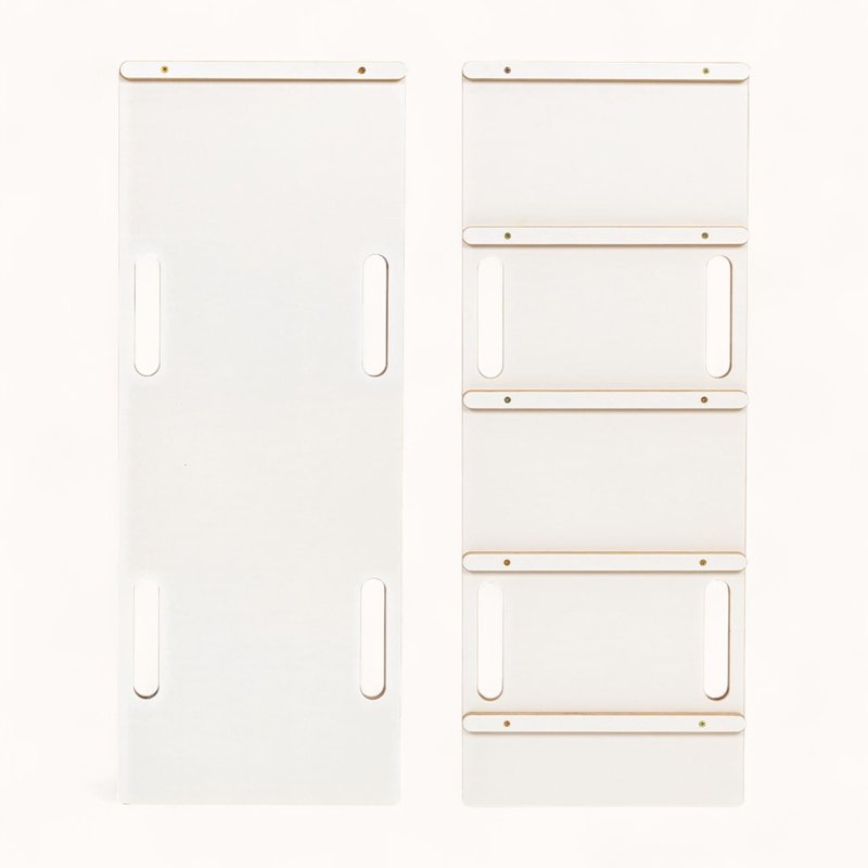 Arche d'Escalade Montessori Blanche avec Rampe Beige Multifonctions