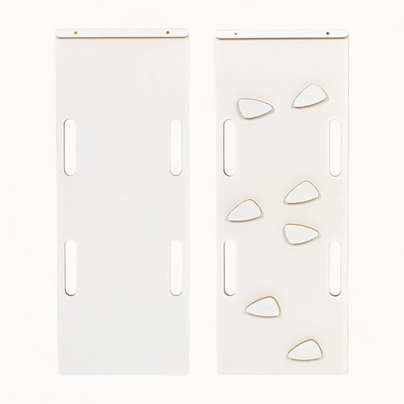 Arche d'Escalade Montessori Blanche avec Rampe Rose Multifonctions