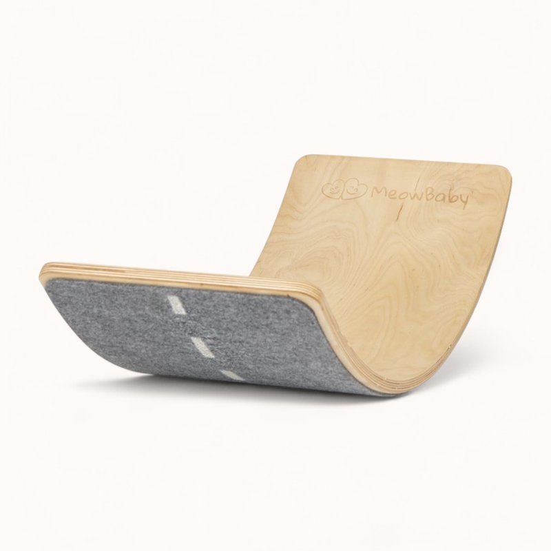 Balance Board Bois Feutrine Grise