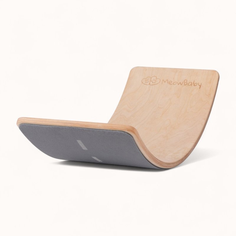 Balance Board Bois Feutrine Grise