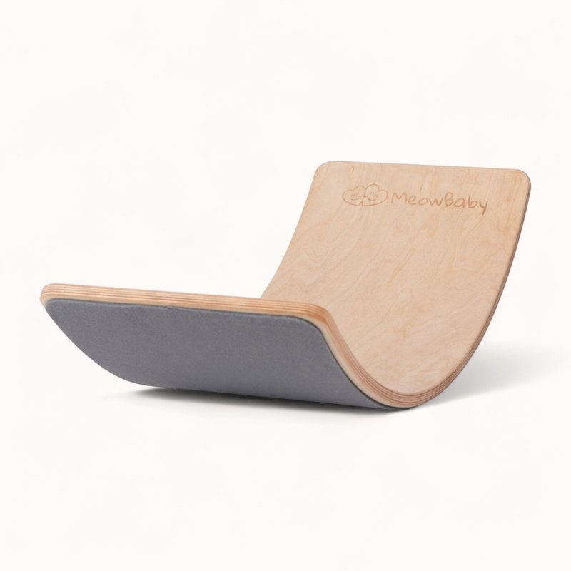 Balance Board Bois Feutrine Grise
