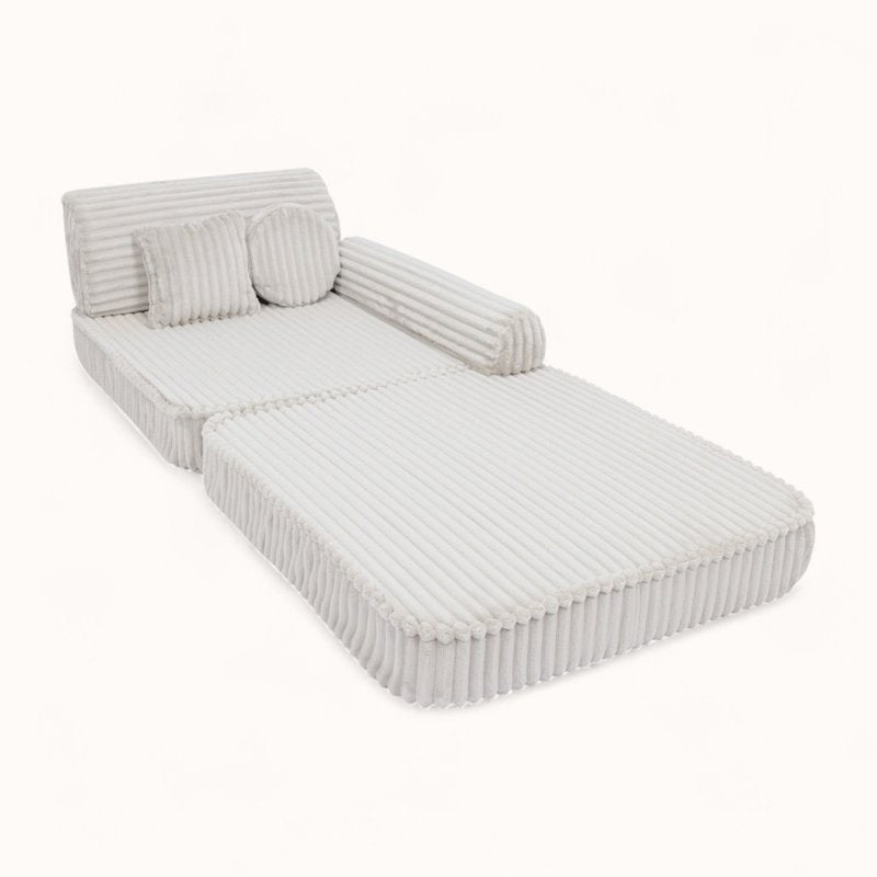 Canapé Cabane pour Enfant blanc crème