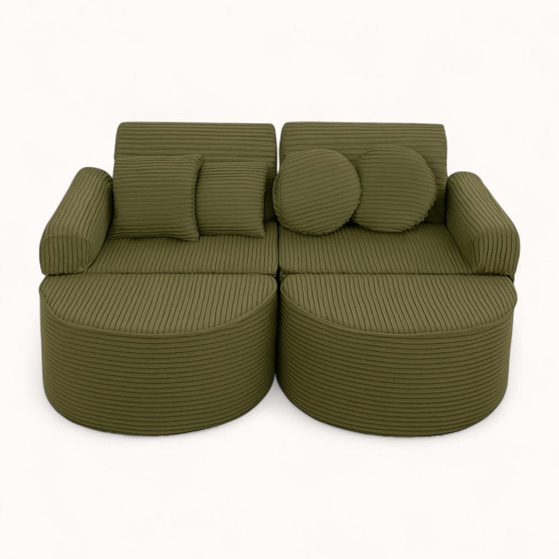 Canapé Modulable pour Enfant kaki