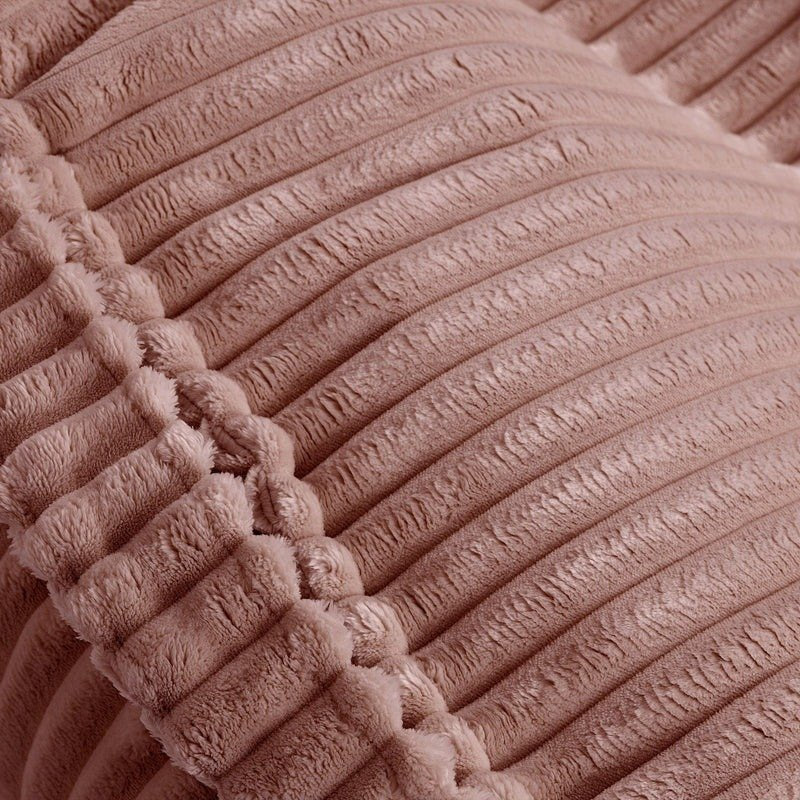 coussin pouf pour enfant en velours peluche vieux rose