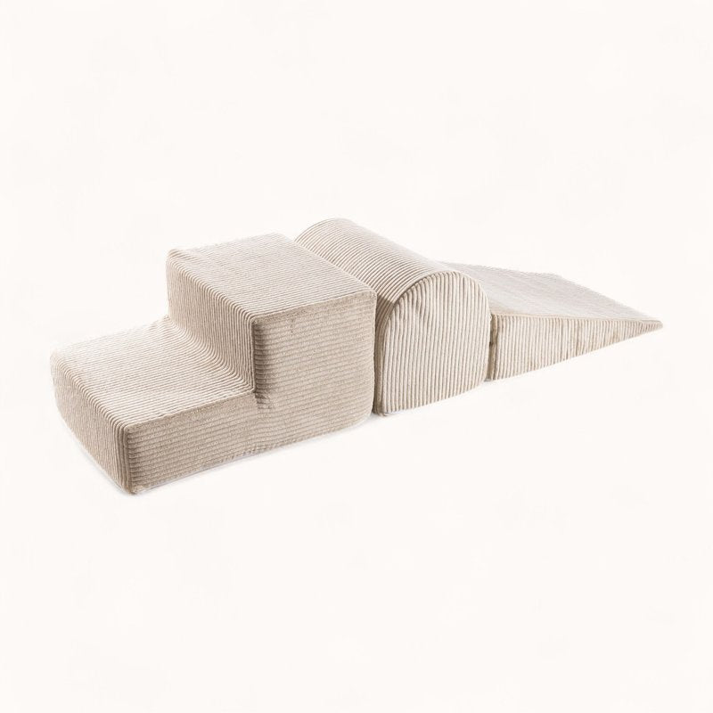 module de motricité pour bébé en velours côtelé beige